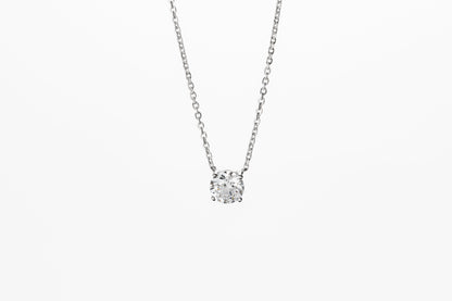 REVIA Diamond Solitaire Necklace 1ct Hearts & Arrows（H&A）